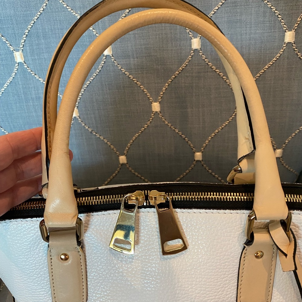 🎉HP🎉 LIKE NEW A.Bellucci genuine Italian tri-color pebble leather handbag - Picture 7 of 14